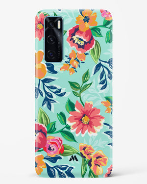 Flower Print on Canvas Hard Case Phone Cover (Vivo)