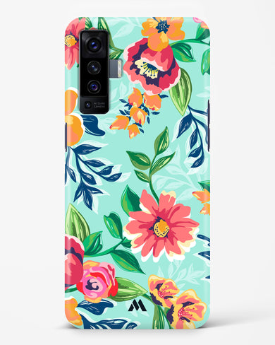 Flower Print on Canvas Hard Case Phone Cover (Vivo)