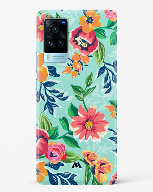 Flower Print on Canvas Hard Case Phone Cover (Vivo)