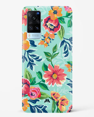 Flower Print on Canvas Hard Case Phone Cover (Vivo)