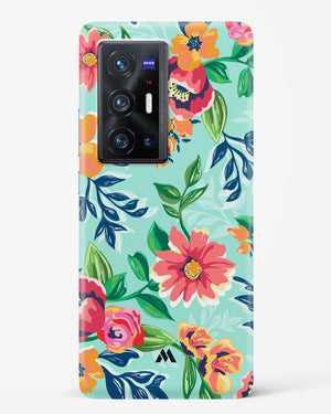 Flower Print on Canvas Hard Case Phone Cover (Vivo)