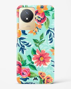 Flower Print on Canvas Hard Case Phone Cover (Vivo)