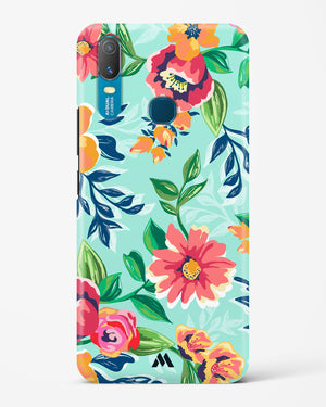 Flower Print on Canvas Hard Case Phone Cover-(Vivo)