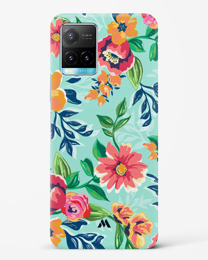 Flower Print on Canvas Hard Case Phone Cover-(Vivo)