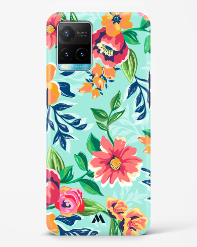 Flower Print on Canvas Hard Case Phone Cover (Vivo)