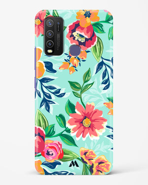 Flower Print on Canvas Hard Case Phone Cover (Vivo)