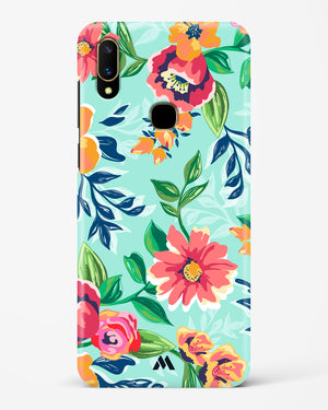 Flower Print on Canvas Hard Case Phone Cover-(Vivo)