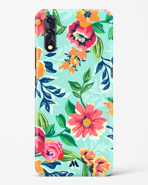 Flower Print on Canvas Hard Case Phone Cover-(Vivo)