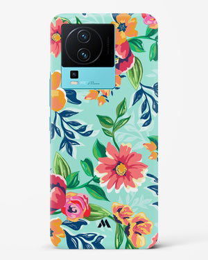 Flower Print on Canvas Hard Case Phone Cover-(Vivo)