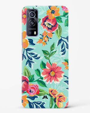 Flower Print on Canvas Hard Case Phone Cover (Vivo)
