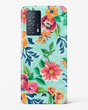 Flower Print on Canvas Hard Case Phone Cover (Vivo)