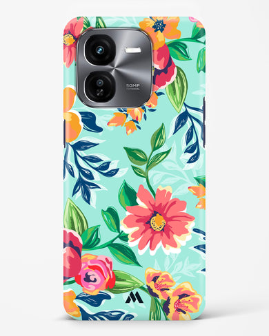 Flower Print on Canvas Hard Case Phone Cover (Vivo)