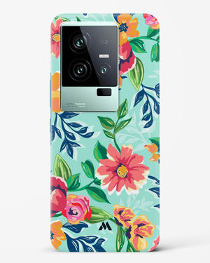 Flower Print on Canvas Hard Case Phone Cover (Vivo)