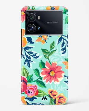 Flower Print on Canvas Hard Case Phone Cover-(Vivo)