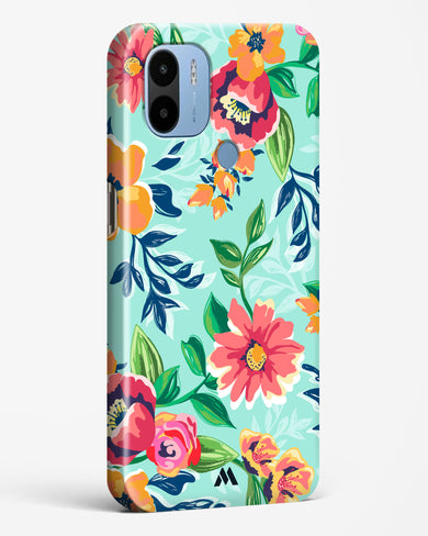 Flower Print on Canvas Hard Case Phone Cover (Xiaomi)