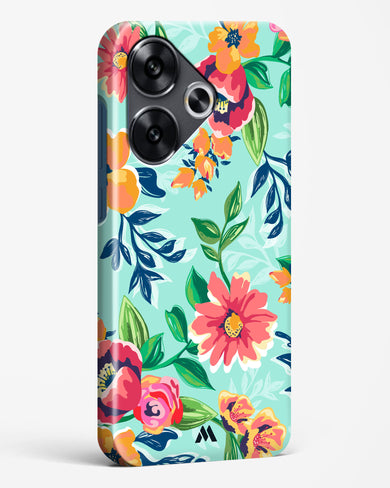 Flower Print on Canvas Hard Case Phone Cover (Xiaomi)