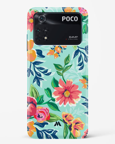 Flower Print on Canvas Hard Case Phone Cover (Xiaomi)