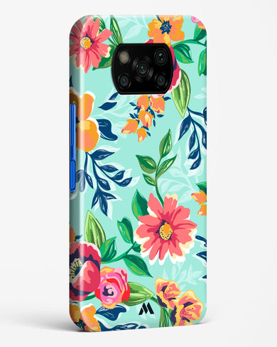 Flower Print on Canvas Hard Case Phone Cover (Xiaomi)