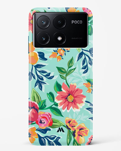 Flower Print on Canvas Hard Case Phone Cover (Xiaomi)