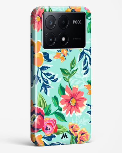 Flower Print on Canvas Hard Case Phone Cover (Xiaomi)