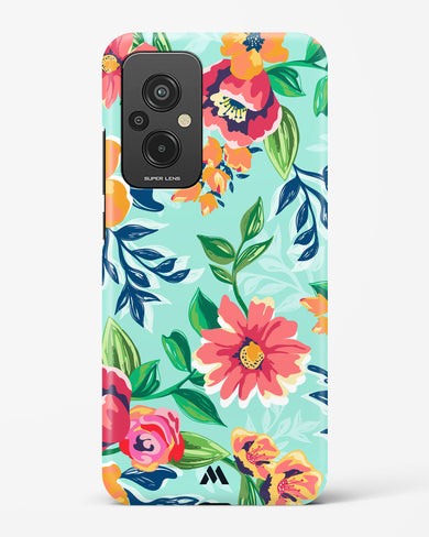 Flower Print on Canvas Hard Case Phone Cover (Xiaomi)