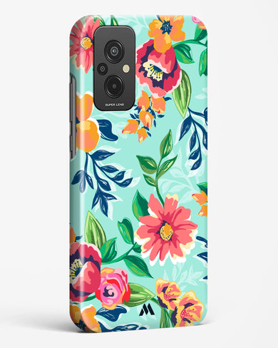 Flower Print on Canvas Hard Case Phone Cover (Xiaomi)