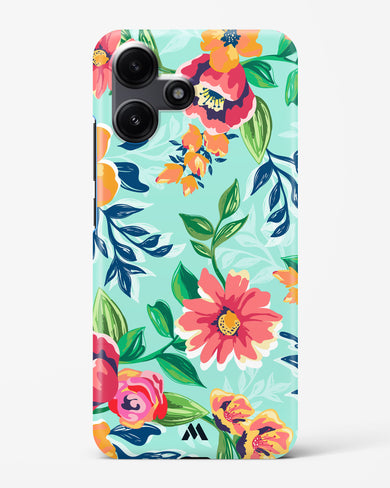 Flower Print on Canvas Hard Case Phone Cover (Xiaomi)