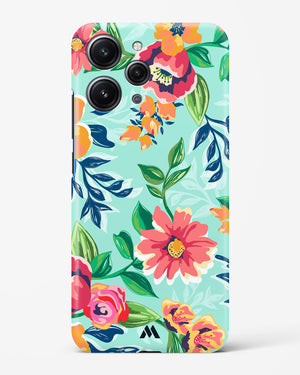 Flower Print on Canvas Hard Case Phone Cover (Xiaomi)