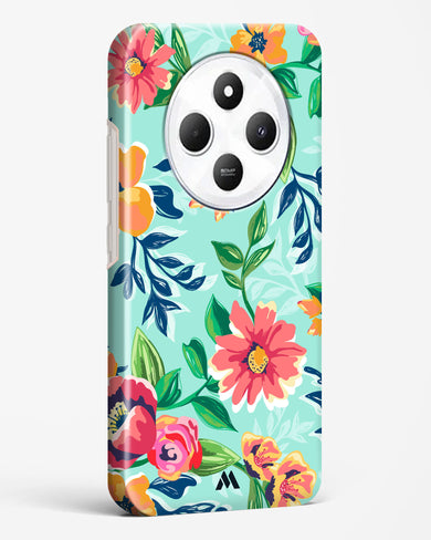 Flower Print on Canvas Hard Case Phone Cover (Xiaomi)