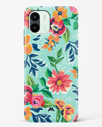 Flower Print on Canvas Hard Case Phone Cover (Xiaomi)