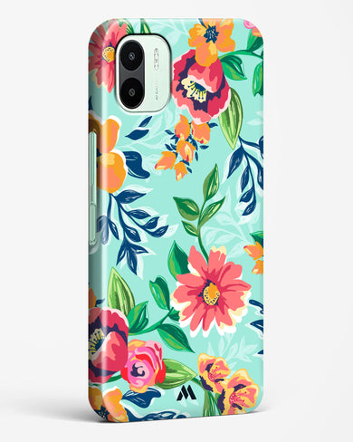 Flower Print on Canvas Hard Case Phone Cover (Xiaomi)