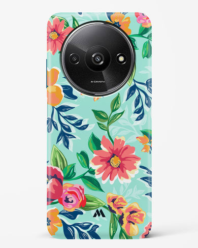 Flower Print on Canvas Hard Case Phone Cover (Xiaomi)