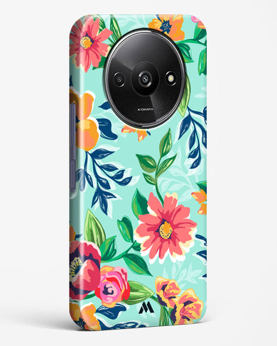Flower Print on Canvas Hard Case Phone Cover (Xiaomi)