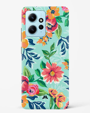 Flower Print on Canvas Hard Case Phone Cover (Xiaomi)