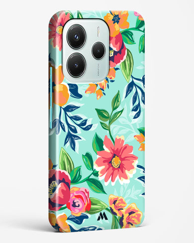 Flower Print on Canvas Hard Case Phone Cover (Xiaomi)
