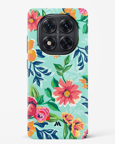 Flower Print on Canvas Hard Case Phone Cover (Xiaomi)