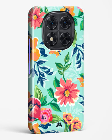 Flower Print on Canvas Hard Case Phone Cover (Xiaomi)