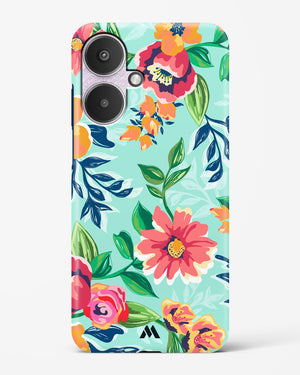 Flower Print on Canvas Hard Case Phone Cover (Xiaomi)