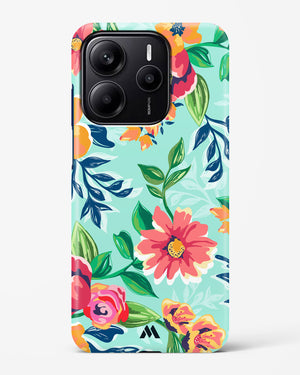 Flower Print on Canvas Hard Case Phone Cover (Xiaomi)