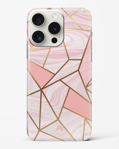 Liquid Marble in Pink Hard Case Phone Cover-(Apple)