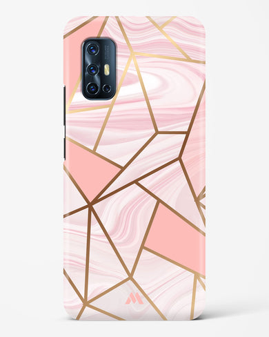 Liquid Marble in Pink Hard Case Phone Cover (Vivo)