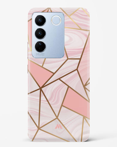 Liquid Marble in Pink Hard Case Phone Cover (Vivo)
