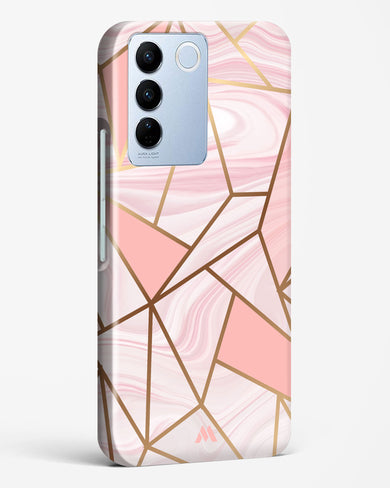 Liquid Marble in Pink Hard Case Phone Cover (Vivo)