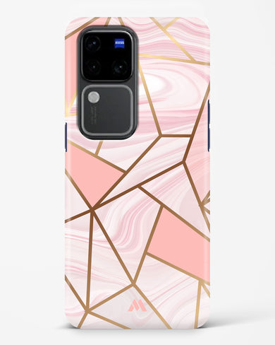 Liquid Marble in Pink Hard Case Phone Cover (Vivo)