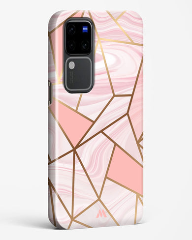 Liquid Marble in Pink Hard Case Phone Cover (Vivo)