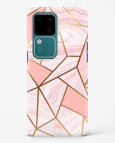 Liquid Marble in Pink Hard Case Phone Cover (Vivo)