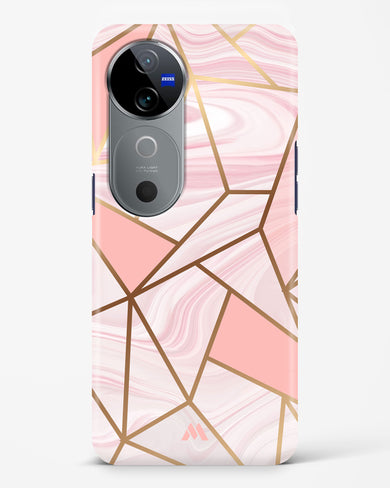 Liquid Marble in Pink Hard Case Phone Cover (Vivo)