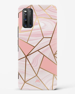 Liquid Marble in Pink Hard Case Phone Cover (Vivo)