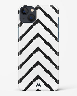 Calligraphic Zig Zags Hard Case iPhone 13 Mini