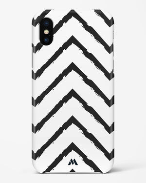 Calligraphic Zig Zags Hard Case iPhone XS Max